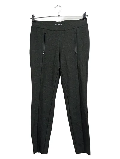 Cambio Stoffhose Damen Gr. 38 Grau Business Reißverschluss-Taschen