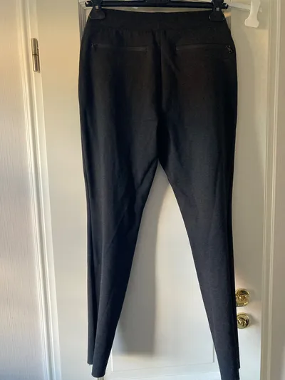 Cambio Stoffhose Damen Gr. 38 Grau Business Reißverschluss-Taschen