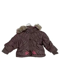 BONDI Kinder Steppjacke Mädchen Gr. 62 Braun Casual Winterjacke Kapuze 1