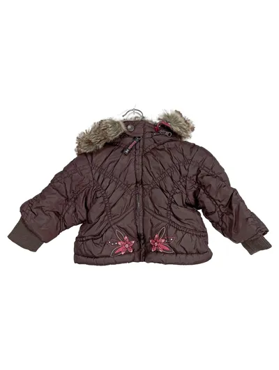 BONDI Kinder Steppjacke Mädchen Gr. 62 Braun Casual Winterjacke Kapuze