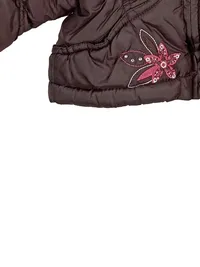 BONDI Kinder Steppjacke Mädchen Gr. 62 Braun Casual Winterjacke Kapuze 2