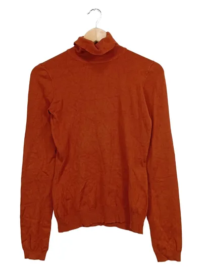 Anna Field Damen Rollkragenpullover Gr. 36/S Orange Basic Langarm