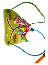 Eichhorn Holz Motorikschleife Bauernhof Kinder Spielzeug Mehrfarbig 21cm 1