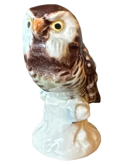 Goebel Porzellan Eule Dekofigur Mehrfarbig 6cm Tiermotiv Klassisch