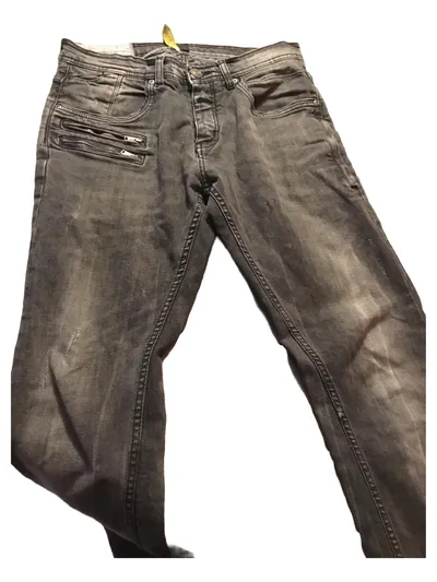Tom Tompson Herren Jeans Regular Fit Grau W31 L32 Casual