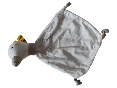 Fehn Schmusetuch Gans Stoff Weiß ab 2 Monate Kuscheltuch Baby