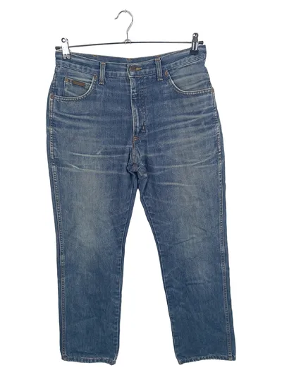 Wrangler Herren Jeans Straight Leg W33 Blau Casual Denim Hose