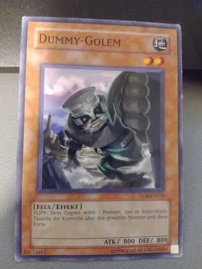 Konami Yu-Gi-Oh! Sammelkarte Dummy-Golem Monster Karte Braun