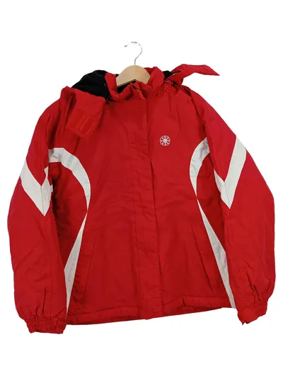 Alive Kinder Skijacke Rot Gestreift Gr. 152 Outdoor