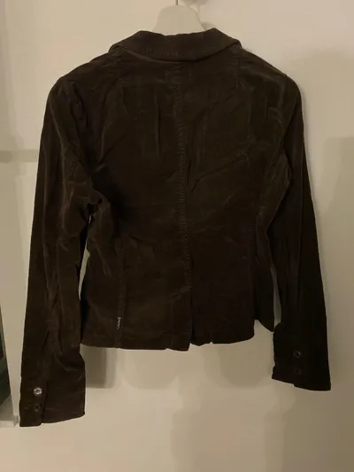 Armani Jeans Damen Blazer Sakko Gr. 40 Braun Cord Casual