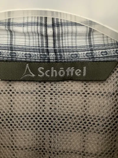 Schöffel Damen Freizeithemd 38;M Kariert Mehrfarbig Kurzarm