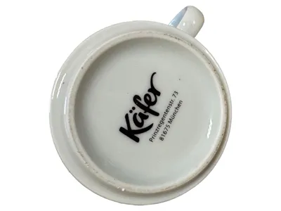 Käfer Tasse Unterteller Marienkäfer Porzellan Weiß 9cm Charmant Alltag