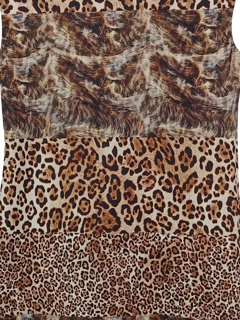 Alba Moda Damen Freizeitkleid Animal Print Midikleid Mehrfarbig Gr. 36 S 4