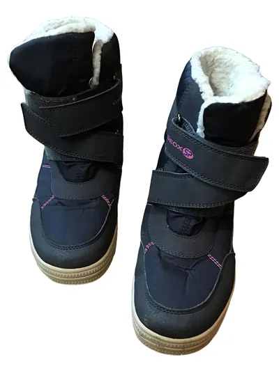 Geox Kinder Schneestiefel Gr. 37 Blau Praktisch Warm Outdoor Stiefel