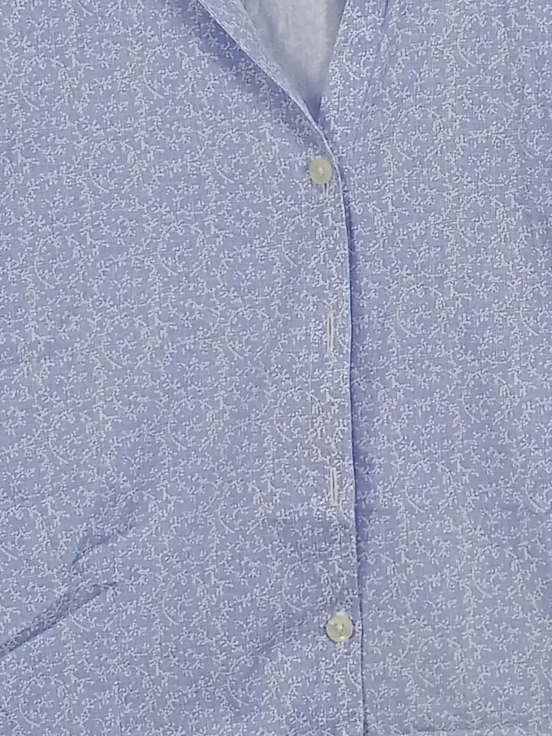 Eddie Bauer Damen Hemdbluse Gr. 36/S Blau Florales Muster 3/4-Arm 5