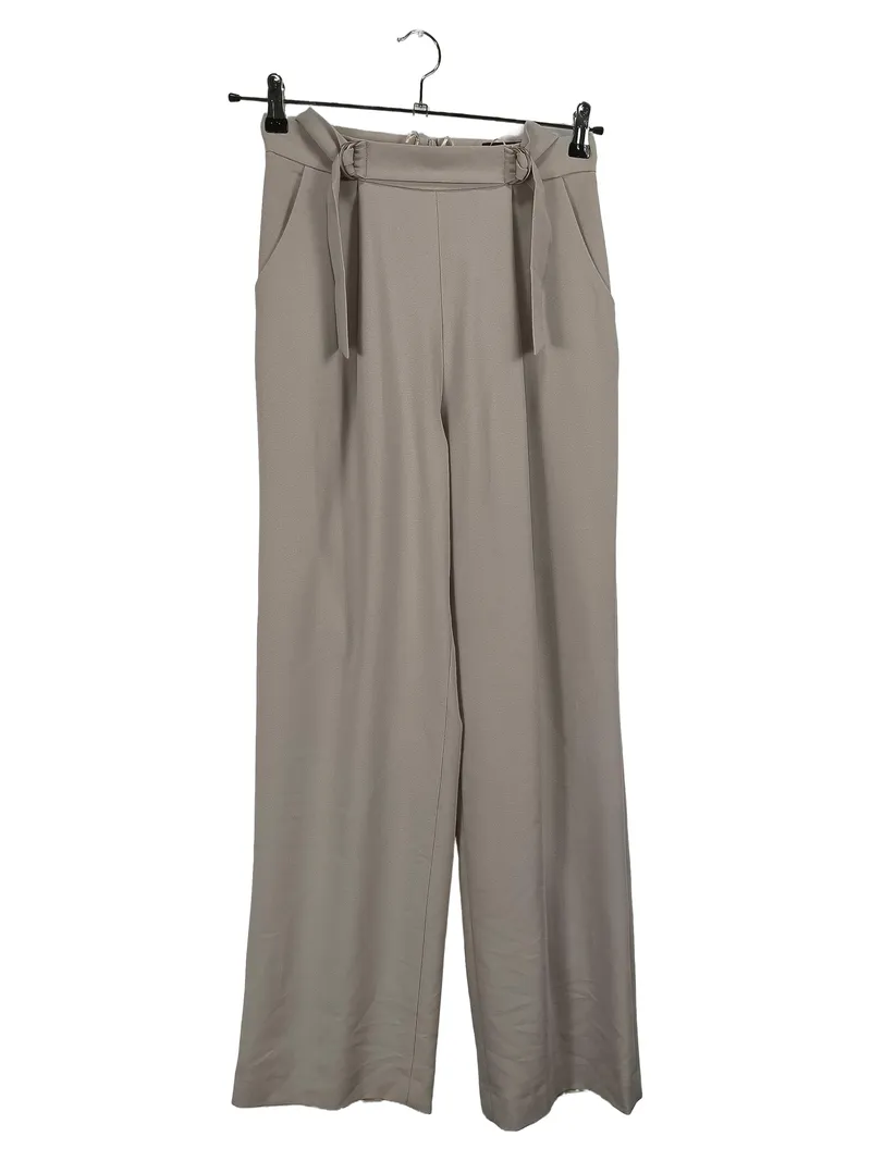 Ana Alcazar Stoffhose Damen Gr. 36 Beige Elegant Weites Bein 1