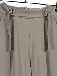 Ana Alcazar Stoffhose Damen Gr. 36 Beige Elegant Weites Bein 2