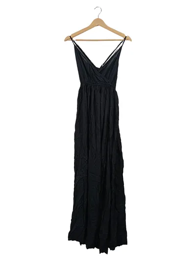 ASOS Damen Maxikleid Freizeitkleid Schwarz Gr. 34;XS Modal