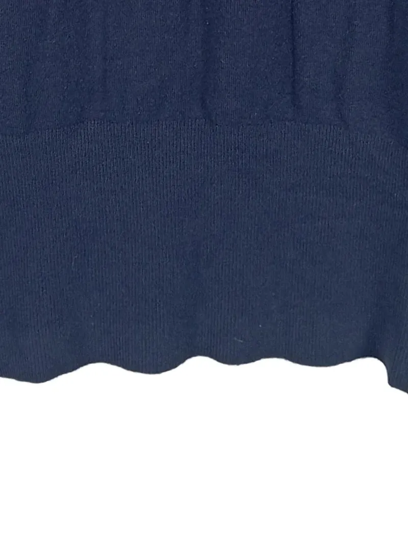 comma, Damen Rollkragenpullover Gr. 36/S Basic Dunkelblau Langarm 3