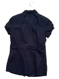 Eddie Bauer Damen Hemdbluse Kurzarm Gr. 36/S Blau Casual 2