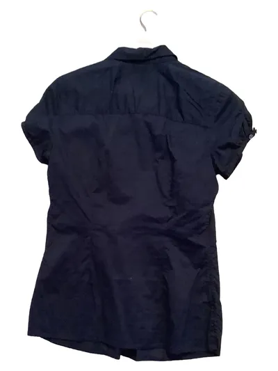 Eddie Bauer Damen Hemdbluse Kurzarm Gr. 36/S Blau Casual