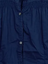 Eddie Bauer Damen Hemdbluse Kurzarm Gr. 36/S Blau Casual 5