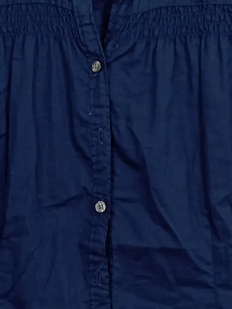 Eddie Bauer Damen Hemdbluse Kurzarm Gr. 36/S Blau Casual 5