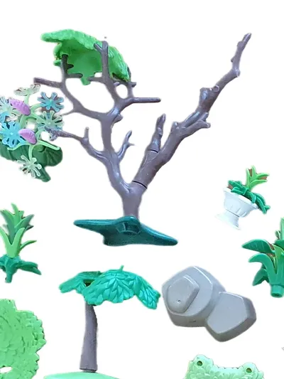 PLAYMOBIL Künstliche Pflanze Florales Muster Mehrfarbig 8cm