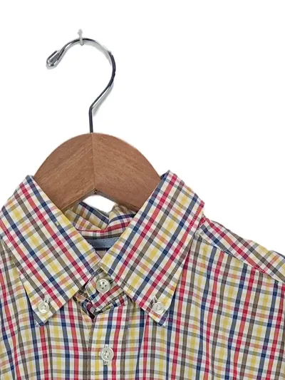 Fynch Hatton kariertes Hemd Herren M Baumwolle Casual Langarm