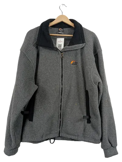 Lowe Alpine Fleecejacke Herren Gr. L Grau Outdoor Jacke Polyester