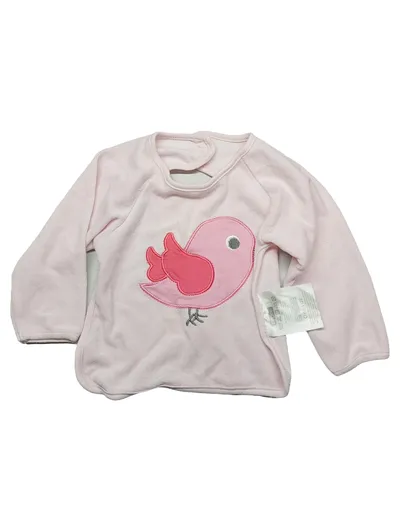 Ergee Baby Pullover Rosa Vogel Applikation Mädchen Gr. uni Fleece