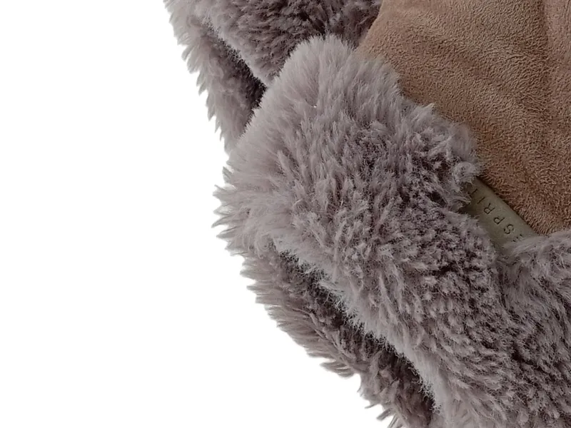 Esprit Hausschuhe Damen Gr. 38 Rosa Pantoffeln Fellbesatz Komfortabel 3