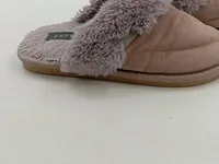 Esprit Hausschuhe Damen Gr. 38 Rosa Pantoffeln Fellbesatz Komfortabel 4