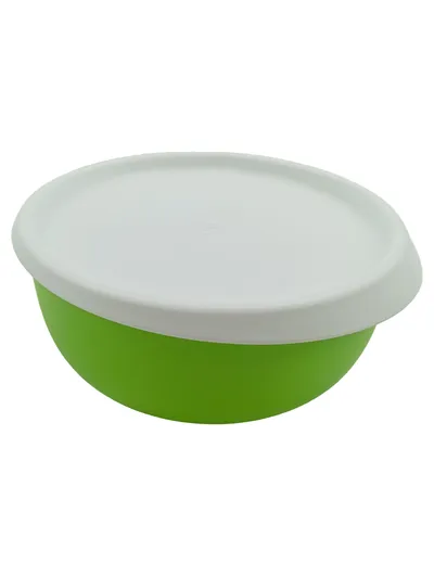 Tupperware Rührschüssel mit Deckel Grün Weiß 1,5 L Kunststoff