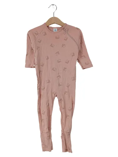Sanetta Baby Schlafanzug Gr. 80 Rosa Bienen Organic Baumwolle Einteiler