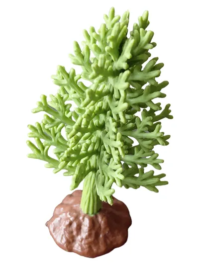 New-Ray Toys Miniaturbaum Künstliche Pflanze Grün 8cm Deko Modellbau