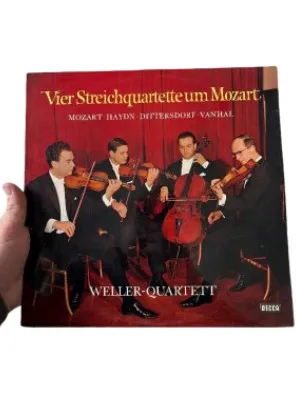 Decca Vinyl LP Vier Streichquartette um Mozart Weller-Quartett Klassik