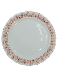 Eschenbach Bavaria Essteller Porzellan Weiß Gold Rot Floral 20cm 1