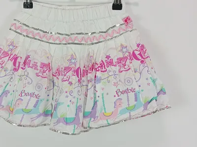 Barbie Minirock Kinder Mädchen Gr. 116 Mehrfarbig Farbenfroh Tiermotive