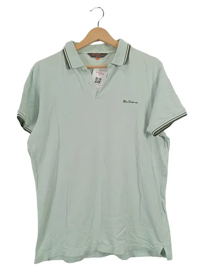 Ben Sherman Herren Poloshirt Grün Gr. 50;L Casual Kurzarm