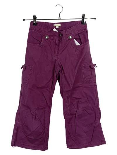 Vertbaudet Mädchen Cargohose Lila Gr. 150/152 Baumwolle Cargo