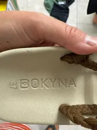 BOKYNA Sandalen Damen geflochten Casual Beige Gr. 37 Sommerschuhe 6
