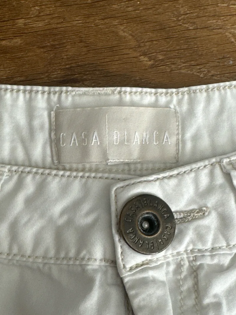 Casa Blanca Damen Shorts Gr. 36 Weiß Casual Bermuda Baumwolle 5