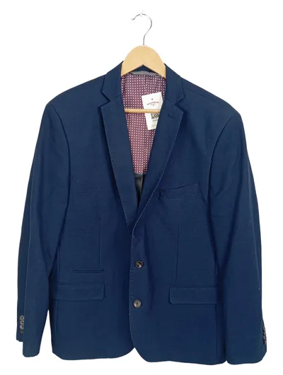CANDA C&A Herren Sakko Blazer Gr. 26 Blau Tailored Fit Business