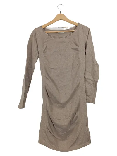 SUTHERLAND Damen Freizeitkleid Langarm Beige Gr. 36/S
