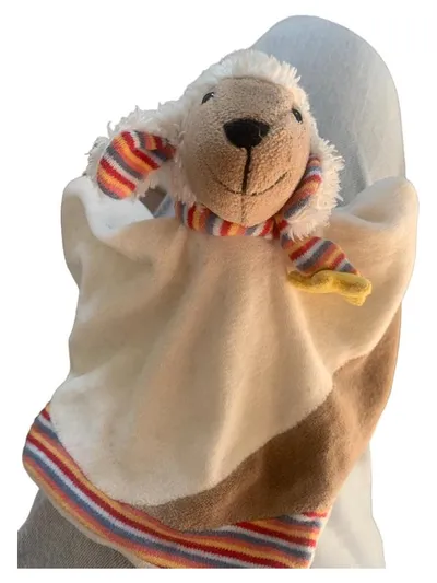 Sterntaler Handpuppe Schaf Beige 23x20 cm Baby Spielzeug Kuscheltier