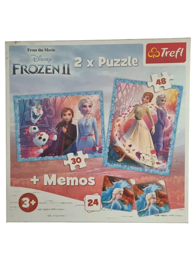 Trefl Disney Frozen 2 Puzzle 30/48 Teile & Memo Spiel Kinder ab 3