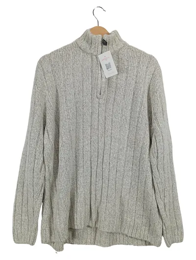CANDA C&A Herren Strickpullover Gr. XL Grau Troyer Pullover