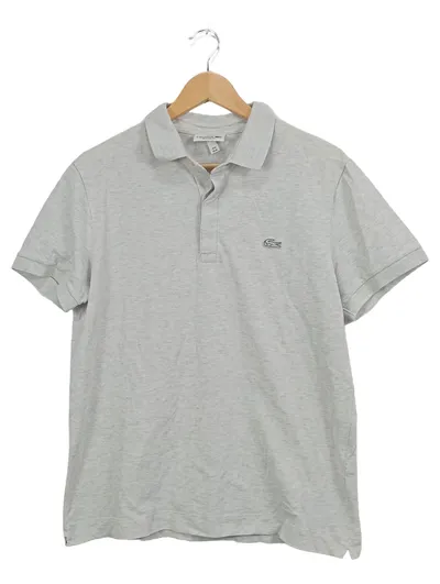 Lacoste Poloshirt Herren M Grau Casual