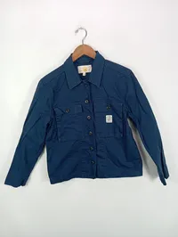 Deus Ex Machina Damen Arbeitsjacke Blau Baumwolle Gr. S/36 2